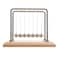 CERROPI Newton Cradle Balance Balls Newton Pendulum with 7 Balls Classic Newton Swing Ball Science Physics Gadget Desk Toys Accessories 55 Sec Swingtime Beech Wood Base