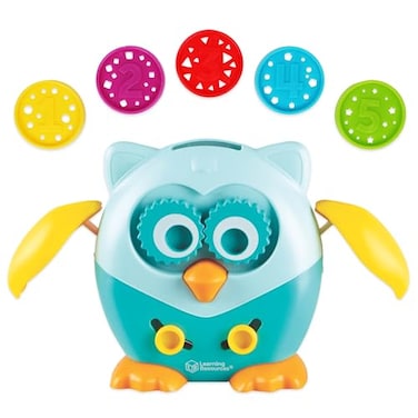 Learning Resources Hoot the Fine Motor Owl 6 Pieces Ages 18 Months Toddler Toys Fine Motor and Sensory for Kids