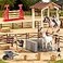 Peagprav Peagrav Horse Stable Playset with Rider Horses Toy Figures for Boys Girls Ages 38