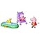 Peppa Pig Peppa and Evies Park Fun Playset with 2 Figures and 2 Accessories Preschool Toys for 3 Year Old Girls and Boys and Up