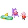 Peppa Pig Peppa and Evies Park Fun Playset with 2 Figures and 2 Accessories Preschool Toys for 3 Year Old Girls and Boys and Up