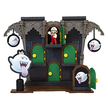 Super Mario Action Figures Deluxe Boo Mansion Playset