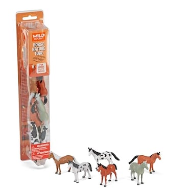 Wild Republic Horse Figurines Tube Horse Action Figures 6Piece Set