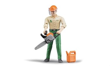 Bruder Logging man with Accessories