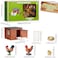 Skylety 9 Pieces Easter Chicken Figurine Chicken Model Playset Farm Action Figures Fences Around Building Blocks Farm Coop Set Birthday Party Present Animal Christmas Easter Gift