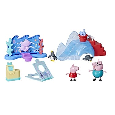 Peppa Pig Peppas Adventures Peppas Aquarium Adventure Playset Preschool Toy Includes 4 Figures and 8 Accessories for Ages 3 and Up
