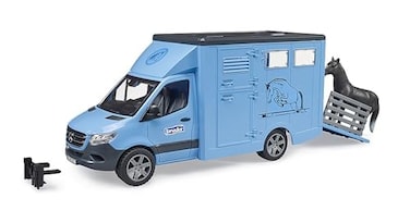 Bruder 02674 MB Sprinter Animal Transporter with 1 Horse