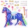 Sunny Days Entertainment GlamRRanch Midnight Rainbow Rainbow Sparkle Unicorn with Accessories