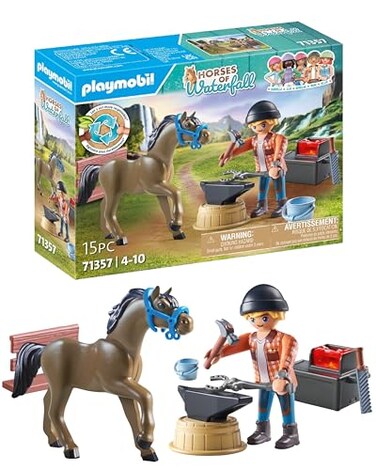 PLAYMOBIL Horses of Waterfall Isabella and Lioness with Laundry Area 71357