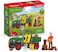Schleich Farm World Working in The Forest Playset with Action Figure Dog Figurine Tractor Toy and Accessories Imaginative Play Set for Kids Ages 3