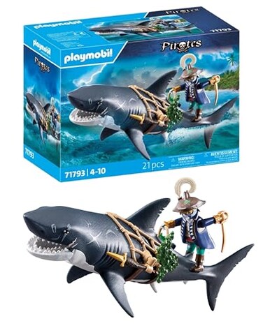 Playmobil Giant Shark with Pirate