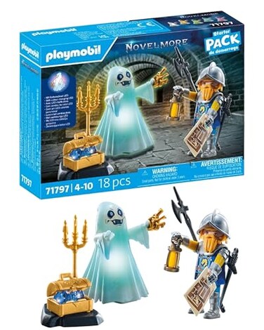 PLAYMOBIL Novelmore 71797 Castle Ghost and Knight Toy for Children from 4 Years