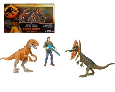 Jurassic World Chaos Theory Ben Action Figure 2 Dinosaurs Toy Pack