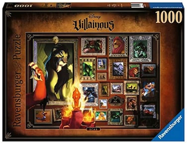 Ravensburger Disney Villainous Scar 1000 Piece Jigsaw Puzzle for Adults 16524 Every Piece is Unique Softclick Technology Means Pieces Fit Together Perfectly