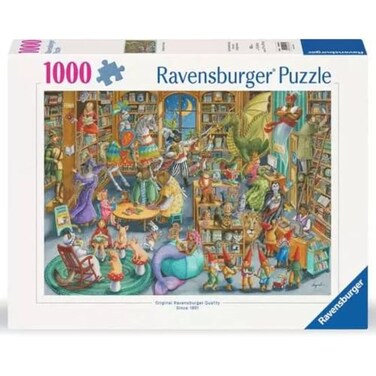 Ravensburger Midnight at The Library 1000 Piece Jigsaw Puzzle for Adults 12000489 Handcrafted Tooling Made in Germany Every Piece Fits Together Perfectly