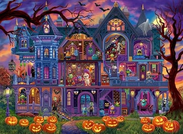 Ravensburger Monster House Party 100 Piece XXL Jigsaw Puzzle for Kids Every Piece is Unique Pieces Fit Together Perfectly