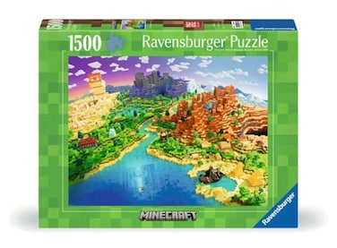 Ravensburger World of Minecraft 1500 Piece Jigsaw Puzzle for Adults 12000433 Handcrafted Tooling Made in Germany Every Piece Fits Together Perfectly