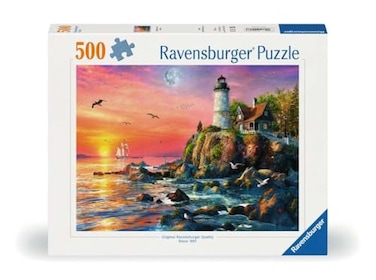 Ravensburger Lighthouse at Sunset 500 Piece Jigsaw Puzzle for Adults 12000217 Handcrafted Tooling Made in Germany Every Piece Fits Together Perfectly