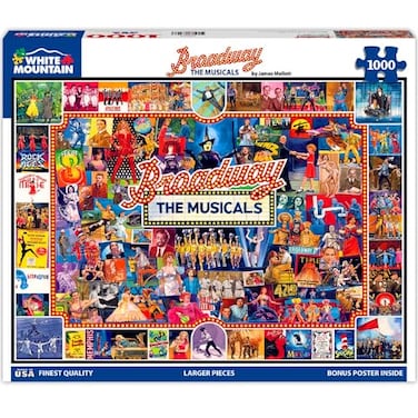 White Mountain Puzzles Broadway 1000 Piece Jigsaw Puzzle