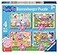 Ravensburger Peppa Pig Puzzles Pack Of 4 Puzzle 3 Years Or Over Gift Child 3 Years Or Over 72 Pieces Kids Puzzles 19 X 14 Cm Ravensburger Puzzle