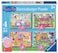 Ravensburger Peppa Pig Puzzles Pack Of 4 Puzzle 3 Years Or Over Gift Child 3 Years Or Over 72 Pieces Kids Puzzles 19 X 14 Cm Ravensburger Puzzle