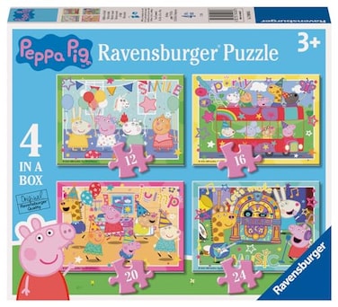 Ravensburger Peppa Pig Puzzles Pack Of 4 Puzzle 3 Years Or Over Gift Child 3 Years Or Over 72 Pieces Kids Puzzles 19 X 14 Cm Ravensburger Puzzle