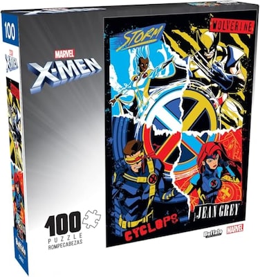 Buffalo Games Marvel XMen 100 Piece Jigsaw Puzzle for Families Challenging Puzzle Perfect for Game Nights Finished Size is 1500 x 1100