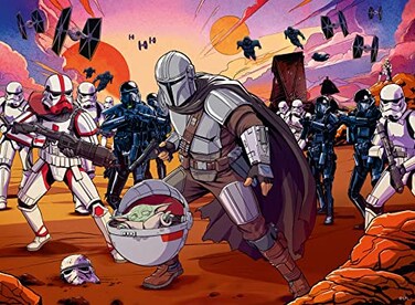 Ravensburger Mandalorian Face Off 200 Piece Jigsaw Puzzle for Kids Unique and Interlocking Pieces Educational and Fun FSC Materials