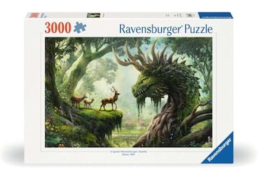 Ravensburger The Forest Dragon Awakes 3000 Piece Jigsaw Puzzle Fantastical Mythical Scene in Stunning Bold Detail Frameable Premium Quality Puzzles for Adults