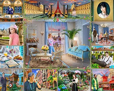 White Mountain Death in Paris 1000 Piece Jigsaw Puzzle Murder Mystery