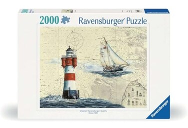 Ravensburger Erwachsenenpuzzle 2000 Teile Romantischer Leuchtturm