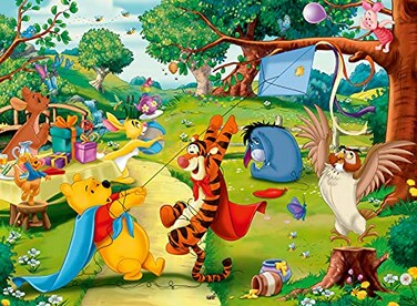 Ravensburger Disney Pooh to The Rescue 100 XXL Piece Jigsaw Puzzle for Kids Promotes ProblemSolving Skills Durable Ideal for Ages 68