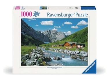 Ravensburger Austrian Mountains 1000 Piece Jigsaw Puzzle Stunning Vivid Imagery of Breathtaking Mountain Range Colorful Detail Ideal Gift Frameable Art Puzzles for Adults
