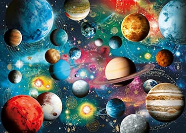 Ravensburger Planetarium 500 Piece Jigsaw Puzzle Large Format for All Ages Every Piece Unique with Softclick Technology Matte Finish for Vibrant GlareFree Imagery FSCCertified Materials