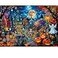TOCHILD Halloween Jigsaw Puzzles 1000 Pieces Horror Puzzle for Adults Spooky Scary Ghost Skeleton Featuring Holiday Witchy Haunted House Pumpkin Skeleton Grave Artwork Puzzle