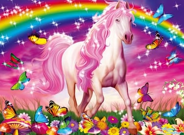 Ravensburger Horse Dreams Glitter Jigsaw Puzzle 100 Unique Pieces Perfect Interlock Fit Vibrant GlareFree Design Ideal for Kids Aged 48