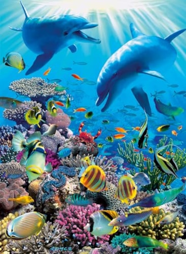 Ravensburger Underwater Adventure 300 Piece XXL Jigsaw Puzzle for Kids Unique Piece Design Enhances Concentration Creativity FSC EcoFriendly Toy