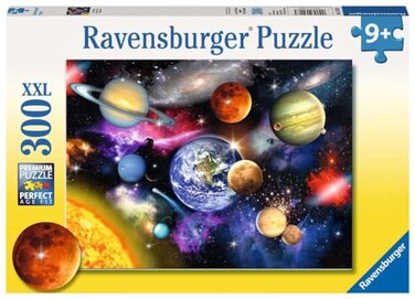 Ravensburger Solar System Engaging 300 Piece Jigsaw Puzzle for Kids Unique Piece Design Fine LinenTextured Paper AntiGlare Surface Enhances Concentration Creativity