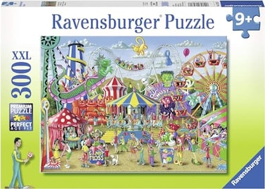 Ravensburger Fun at The Carnival Engaging 300 Piece Jigsaw Puzzle for Kids Unique Piece Design AntiGlare Surface Perfect SkillBuilding Game for Toddlers and Kids Model Number 13231