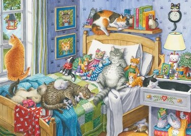 Ravensburger Cat Nap 14966 500Piece Large Jigsaw Puzzle for Adults Unique Piece Design Softclick Technology Ideal Gift for Puzzle Enthusiasts