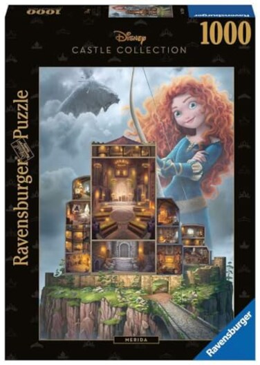 Ravensburger Disney Castle Collection Merida 1000 Piece Jigsaw Puzzle for Adults Unique Softclick Technology Vibrant GlareFree Imagery Perfect for Relaxation Bonding Time