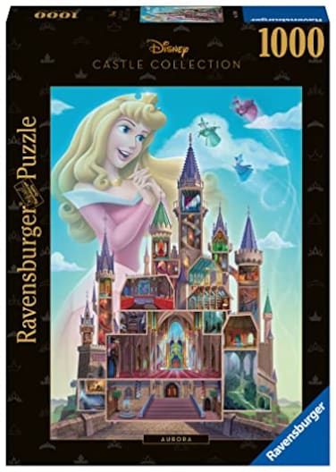 Ravensburger Disney Castle Collection Aurora 1000 Piece Jigsaw Puzzle Unique Softclick Technology Vibrant GlareFree Pieces Sustainability Perfect for Ages 14 and Up