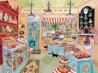 Ravensburger Corner Bakery Jigsaw Puzzle 750 Large Format Pieces for Adults Unique Softclick Technology Vibrant GlareFree Imagery Perfect for Family Time Artwork by Elissa DellaPiana