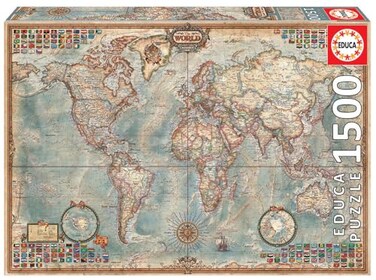 Educa Political Map of The World Puzzle 1500Piece