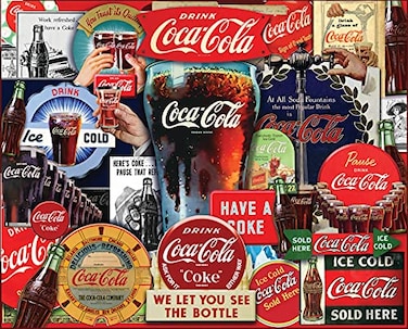 Springboks 1000 Piece Jigsaw Puzzle CocaCola Decades of Tradition Made in USA