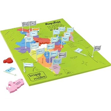 Imagimake Mapology India Map Puzzles Includes State Capitals Geography for Kids Learning Educational Toys for Kids 57 Gift for 5 6 7 8 9 Year Old Boys Girls