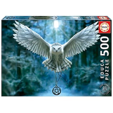 Educa 17959 Magic 500 Piece Puzzle for Adults and Children from 10 Years Snow Owl Fantasy Multicoloured