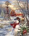 Springboks 1000 Piece Jigsaw Puzzle Winter Windmill Made in USA