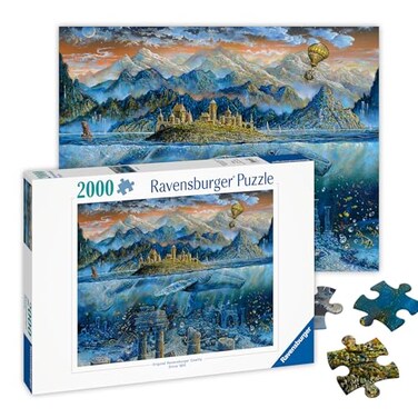 Ravensburger Wisdom Whale 2000 Piece Jigsaw Puzzle Stunning Undersea World Beautifully Illustrated Whales and Underwater Treasures Premium Quality Ideal Gift Puzzles for Adults