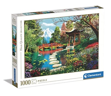 Clementoni 39513 Puzzle 1000 Pieces Japanese Garden with Mount Fuji Creative and Logic Game for Children Ages 14 Collection